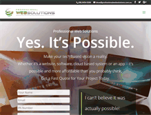 Tablet Screenshot of professionalwebsolutions.com.au